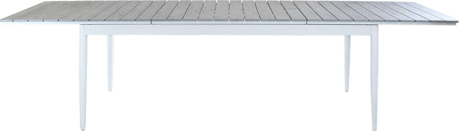 DONATO---tavolo-da-giardino-allungabile-in-alluminio-e-polywood-200/300x90-Bianco-Milani-Home