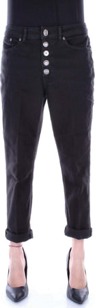 Dondup-Pantaloni-Nero-da-donna