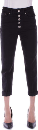 Dondup-Pantaloni-Nero-da-donna