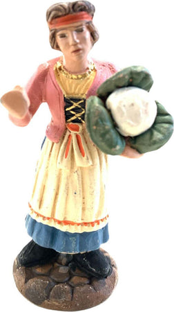 Donna con cavolo statuetta assortita in terracotta artigianale per presepe napoletano da h 7 cm Casa e cucina/Decorazioni per interni/Addobbi e decorazioni per ricorrenze/Decorazioni natalizie/Presepi/Statuine e fondali per il presepe MagiediNatale.it - Altamura, Commerciovirtuoso.it