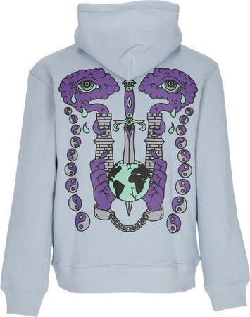 DOOMSDAY-Felpa-Cappuccio-Uomo-Art-Of-Seeing-Hoodie-Dusty-Blue-da-uomo