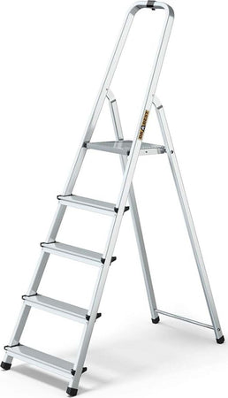 Drabest-Scala-Domestica-3/4/5/6/7/8-Gradini-In-Alluminio-Con-Arco-Atecnica-Sca04p-Portata-125-Kg