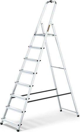 Drabest-Scala-Domestica-3/4/5/6/7/8-Gradini-In-Alluminio-Con-Arco-Atecnica-Sca04p-Portata-125-Kg