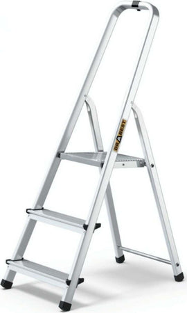 Drabest-Scala-Domestica-3/4/5/6/7/8-Gradini-In-Alluminio-Con-Arco-Atecnica-Sca04p-Portata-125-Kg