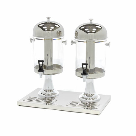 Dispensatore di Bevande - 2 x 8L - Tubo di Raffreddamento Centrale - Funziona Senza Potenza