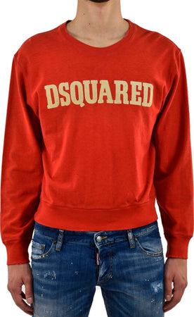Dsquared-2-Felpa-Rossa-Uomo-Cotone-Logo-Mod.S74GC0635S21713307-da-uomo