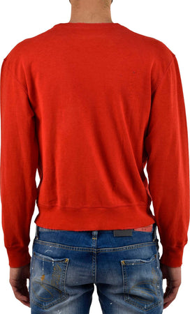 Dsquared-2-Felpa-Rossa-Uomo-Cotone-Logo-Mod.S74GC0635S21713307-da-uomo