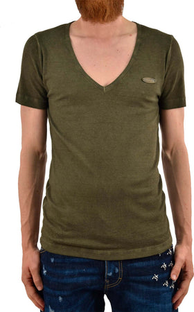 Dsquared-2-T-Shirt-Verde-Uomo-Targhetta-Mod.S74GC0669S21780692-da-uomo