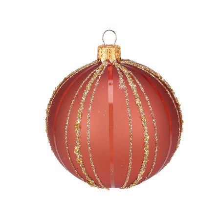 Palline per albero di Natale, in Vetro, con glitter, da Ø 100 mm, 6 pezzi