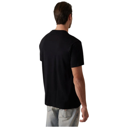 Guess t-shirt nera logo vertical M5RI01 KCHA1 JBLK T-shirt Guess