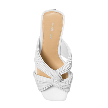 MICHAEL KORS scarpe con tacco donna michael kors - alessia mule sandal - bianco da donna
