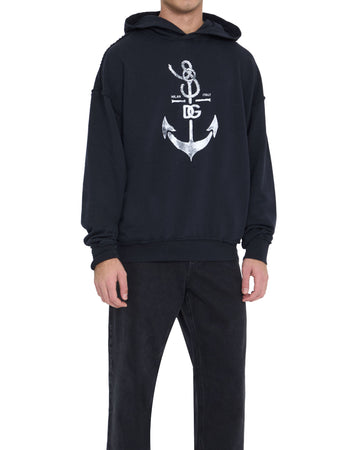 Dolce & Gabbana Felpa con stampa Marina da uomo