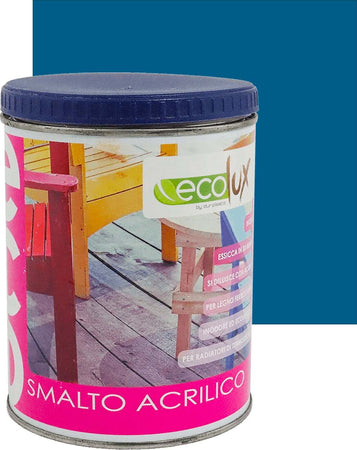Ecolux Smalto Ecologico Satinato Acrilico Ad Acqua Inodore Per Interno Ed Esterno Giardino e giardinaggio/Piscine vasche idromassaggio e accessori/Vernici e guarnizioni/Vernici e smalti Ogomondo - Martina Franca, Commerciovirtuoso.it