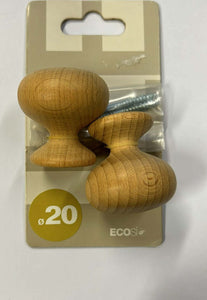 ECOSI'---FINALE-PER-BASTONI-DIAMETRO-20MM-IN-LEGNO-NATURALE-ROTONDO
