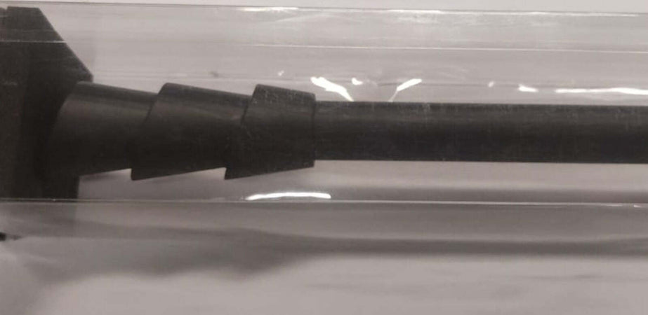 ECOSI'---KIT-ESTENSIBILE-BASTONE-TENDA-+-SUPPORTO-120-210CM---PRONTO-PER-ISTALLAZIONE-A-PARETE---NERO-LACCATO