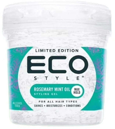 ECOSTYLER STYLING GEL ROSEMARY MINT OIL 8 oz MAXI HOLD PER CAPELLI PAESE DI ORIGINE USA