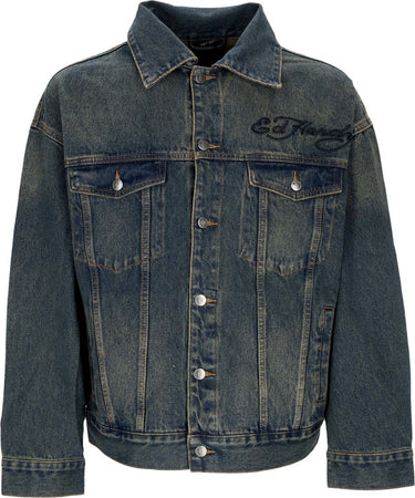 ED-HARDY-Giubbotto-Jeans-Uomo-Abstract-United-Dreams-Oversized-Denim-Jacket-Blue-da-uomo
