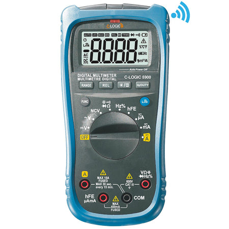 Multimetro Digitale con Connessione Bluetooth 4000 Counts CLOGIC5900CBINT