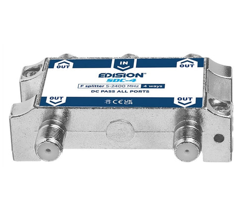 Splitter 4 vie F 5-2400Mhz Satellitare e Terrestre EDISION SDC-4