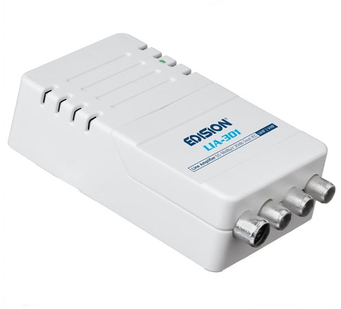 Amplificatore di segnale per antenna TV da interno UHF VHF Alto Guadagno 20dB Filtro 5G LTE EDISION LIA-301