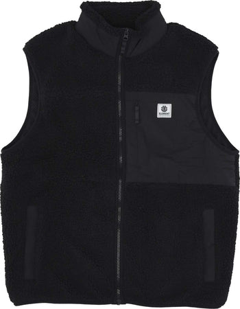ELEMENT-Smanicato-Uomo-Lake-Vest-Sherpa-Flint-Black-da-uomo
