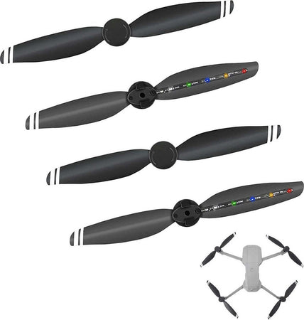 Eliche flash LED ricaricabili per Mavic Air 2 basso rumore pieghevoli sgancio rapido 2 paia
