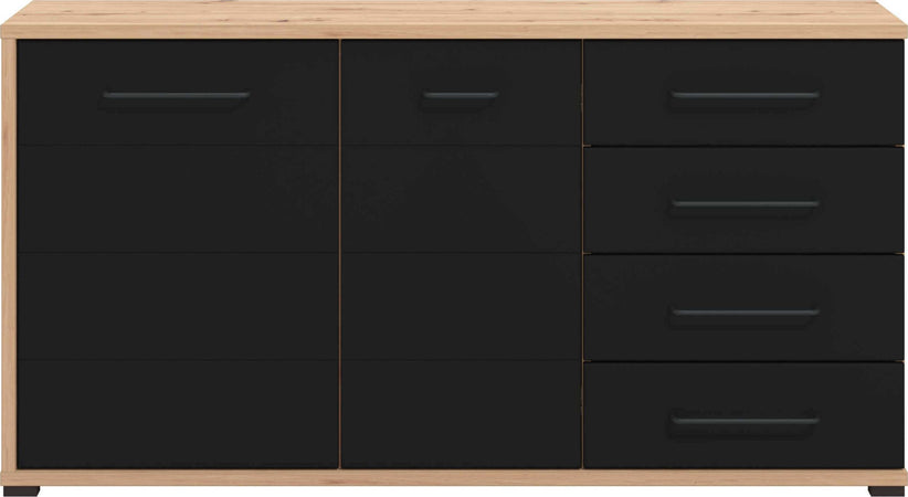 ELLIE---madia-due-ante-quattro-cassetti-moderna-cm-161,5-x-40-x-84-h-Antracite-Milani-Home