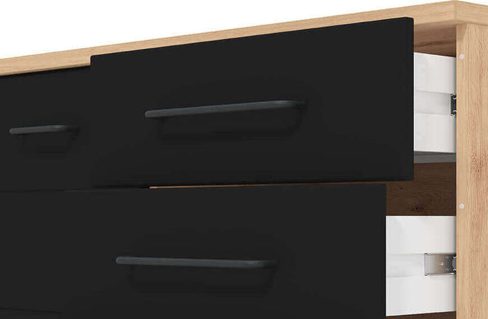 ELLIE---madia-due-ante-quattro-cassetti-moderna-cm-161,5-x-40-x-84-h-Antracite-Milani-Home
