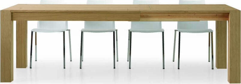 ELVIS---tavolo-da-pranzo-moderno-allungabile-in-rovere-spazzolato-90x160/210/260-Marrone-Milani-Home