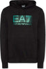 Emporio Armani Ae7 Felpa Uomo Tinta Unita Nera Con Stampa a Contrasto Felpa Casual Con Cappuccio Vestibilità Regolare Moda/Uomo/Abbigliamento/Felpe/Felpe con cappuccio Euforia - Bronte, Commerciovirtuoso.it