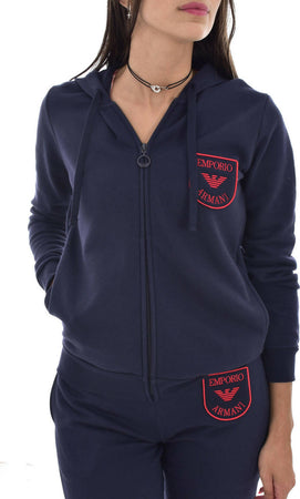 Emporio Armani Tuta Donna Blu Tinta Unita Tuta Da Ginnastica Comfort Con Felpa Zip E Cappuccio E Pantalone Lungo Moda/Donna/Abbigliamento/Abbigliamento sportivo/Completi sportivi/Tute da ginnastica Euforia - Bronte, Commerciovirtuoso.it