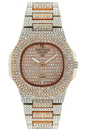 Emporio Limited - Orologio Al Quarzo Capri Oro Rosa/Argento - 2733