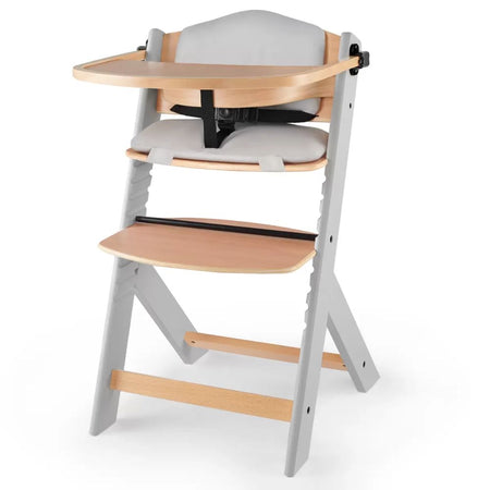 Seggiolone da Pappa 3 in 1 Kindekraft ENOCK con Cuscino-Grigio