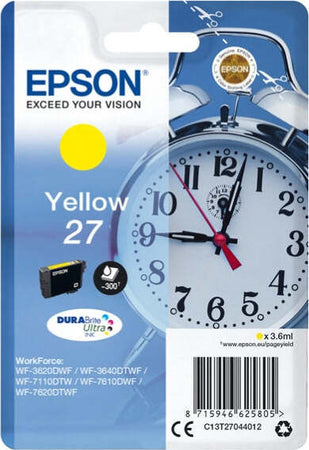 Epson - Cartuccia ink - 27 - Giallo - C13T27044012 - 3 6ml Elettronica/Informatica/Stampanti e accessori/Accessori per stampanti a inchiostro e laser/Cartucce d'inchiostro Eurocartuccia - Pavullo, Commerciovirtuoso.it