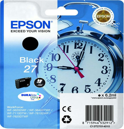 Epson - Cartuccia ink - 27 - Nero - C13T27014012 - 6 2ml Elettronica/Informatica/Stampanti e accessori/Accessori per stampanti a inchiostro e laser/Cartucce d'inchiostro Eurocartuccia - Pavullo, Commerciovirtuoso.it