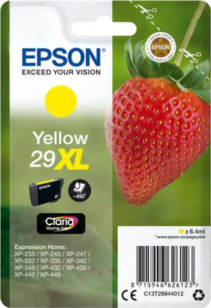 Epson - Cartuccia ink - 29XL - Giallo - C13T29944012 - 6 4ml Elettronica/Informatica/Stampanti e accessori/Accessori per stampanti a inchiostro e laser/Cartucce d'inchiostro Eurocartuccia - Pavullo, Commerciovirtuoso.it