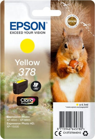 Epson - Cartuccia ink - 378 - Giallo - C13T37844010 - 360 pag Elettronica/Informatica/Stampanti e accessori/Accessori per stampanti a inchiostro e laser/Cartucce d'inchiostro Eurocartuccia - Pavullo, Commerciovirtuoso.it