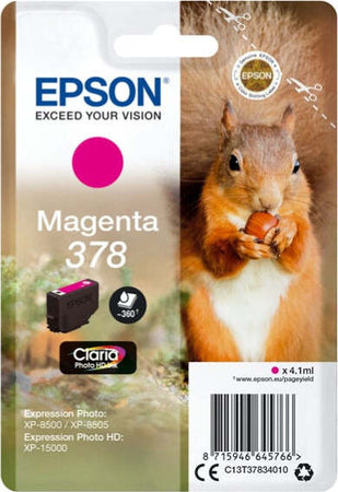 Epson - Cartuccia ink - 378 - Magenta - C13T37834010 - 360 pag Elettronica/Informatica/Stampanti e accessori/Accessori per stampanti a inchiostro e laser/Cartucce d'inchiostro Eurocartuccia - Pavullo, Commerciovirtuoso.it