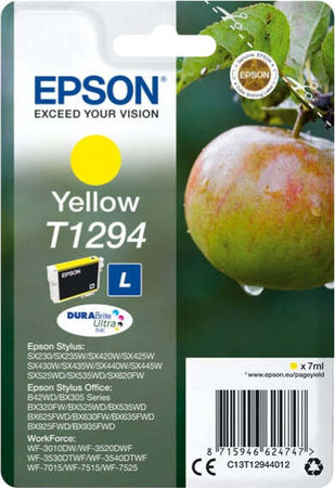 Epson - Cartuccia ink - Giallo - T1294 - C13T12944012 - 7ml Elettronica/Informatica/Stampanti e accessori/Accessori per stampanti a inchiostro e laser/Cartucce d'inchiostro Eurocartuccia - Pavullo, Commerciovirtuoso.it