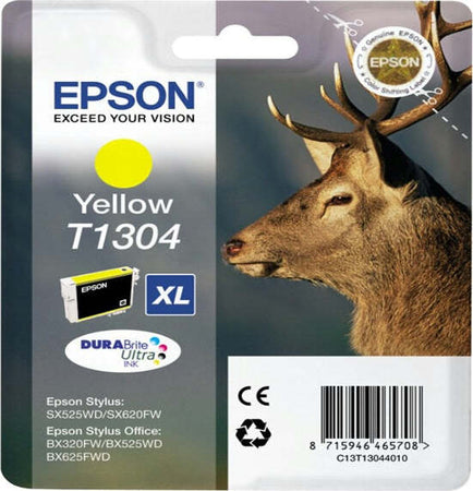 Epson - Cartuccia ink - Giallo - T1304 - C13T13044012 - 10 1ml Elettronica/Informatica/Stampanti e accessori/Accessori per stampanti a inchiostro e laser/Cartucce d'inchiostro Eurocartuccia - Pavullo, Commerciovirtuoso.it