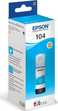Epson - Tanica - 104 - Ciano - C13T00P240 - 65ml Elettronica/Informatica/Stampanti e accessori/Accessori per stampanti a inchiostro e laser/Cartucce d'inchiostro Eurocartuccia - Pavullo, Commerciovirtuoso.it