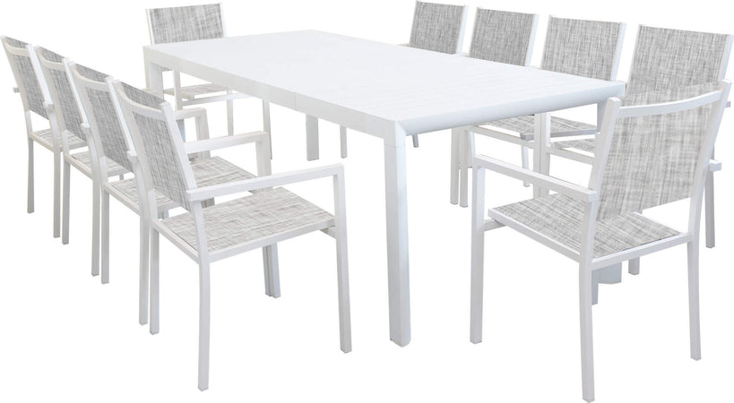 EQUITATUS---set-tavolo-in-alluminio-cm-180/240x100x75-h-con-10-sedute-Bianco-Milani-Home