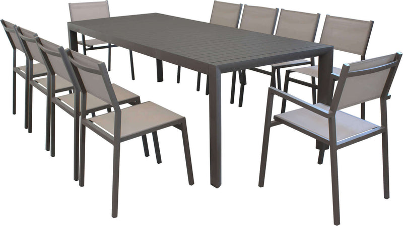EQUITATUS---set-tavolo-in-alluminio-cm-180/240x100x75-h-con-10-sedute-Taupe-Milani-Home