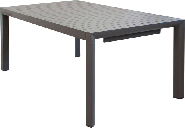 EQUITATUS---set-tavolo-in-alluminio-cm-180/240x100x75-h-con-8-sedute-Taupe-Milani-Home