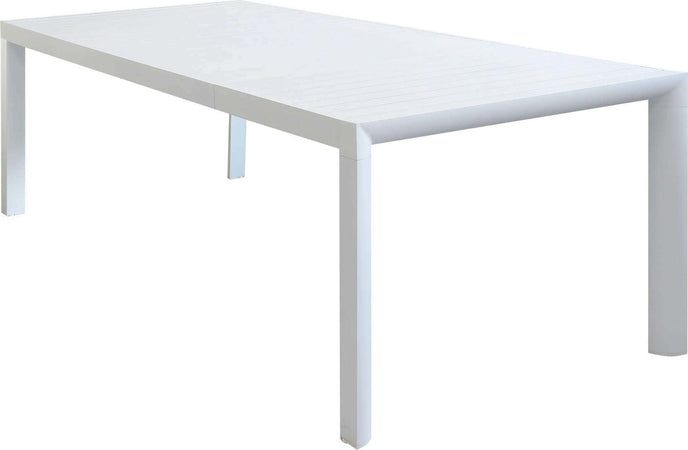 EQUITATUS---tavolo-da-giardino-allungabile-in-alluminio-180/240x100-Bianco-Milani-Home