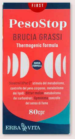 Erbavita- Peso Stop Brucia Grassi Integratore Alimentare 80 Compresse