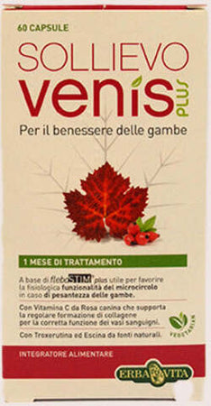 Erbavita- Sollievo Venis Plus Capsule