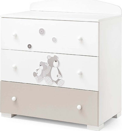 Erbesi Cassettiera da Cameretta Lilo & Giò Comò Beige e Bianco Cassettiera 3 Cassetti Piedini antigraffio Prima infanzia/Cameretta/Mobili cameretta/Cassettiere Mondo Bimbo - Bagnara Calabra, Commerciovirtuoso.it