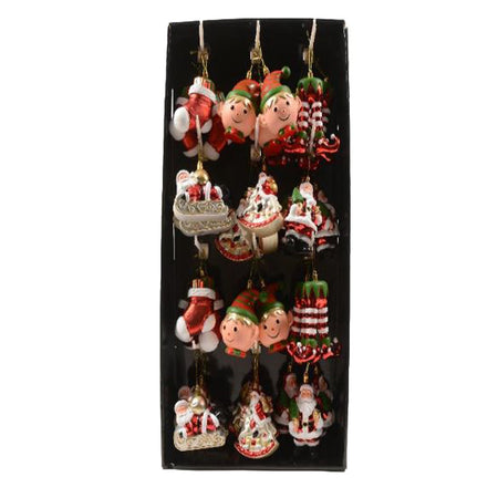 Pendente natalizio in plastica per albero di Natale in espositore