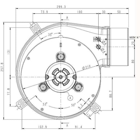 Estrattore 70W Pl30-010 Flangia Diametro 100Mm 14706002
